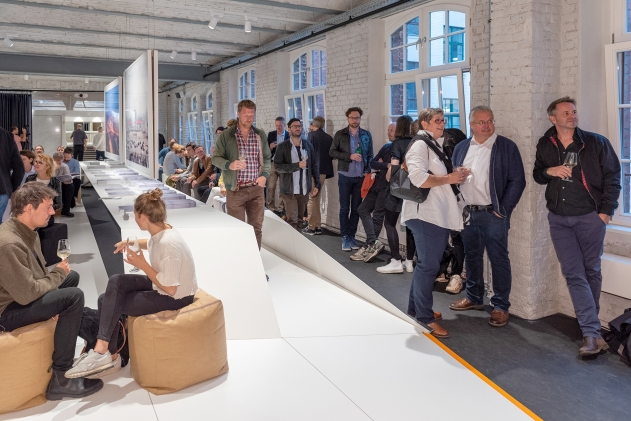 The opening of the exhibition by architectural photographer HGEsch was a high-profile B2B event in the Iris Ceramica Group showroom